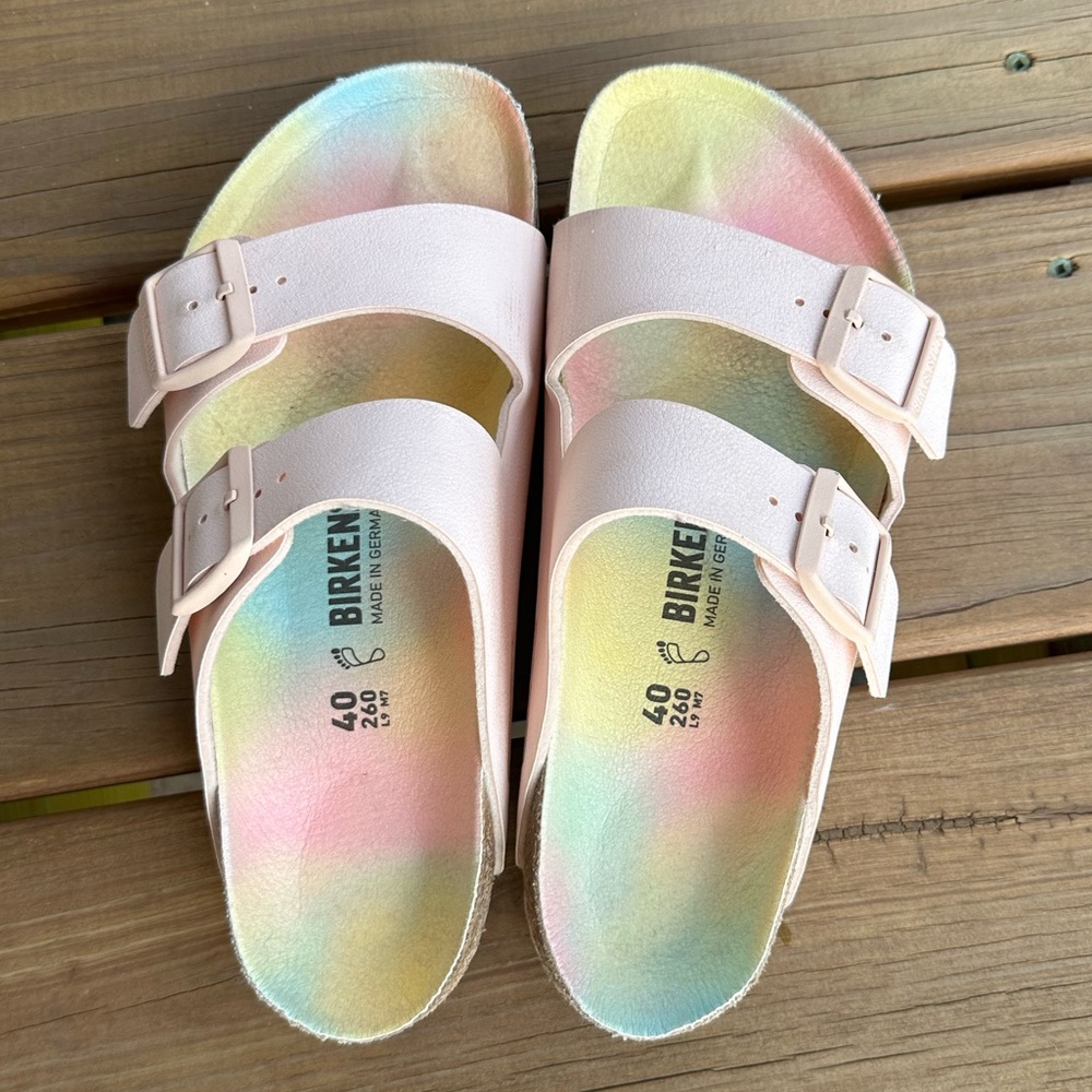 Birkenstock Arizona Vegan Ombre Light Rose Regular width